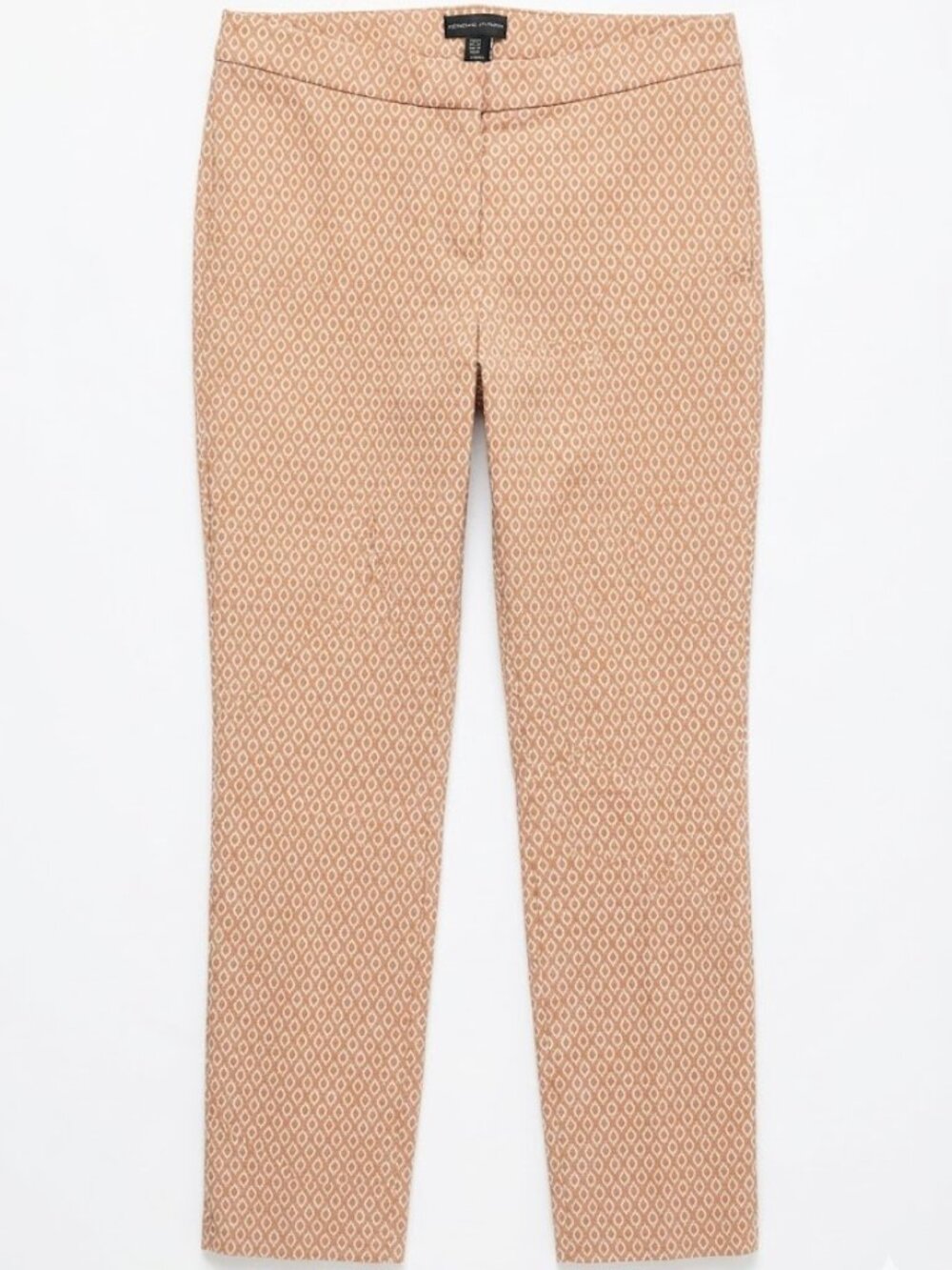 Adrienne Vittadini Geometric Diamond Print Pants 10 Trousers Artsy Retro Boho 10